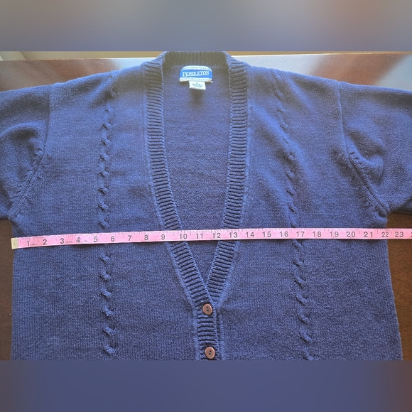​🌷 Pendleton Classic: Coastal Spring Sea Shell Cardigan - Picture 9 of 12